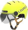 Livall 32001064, Livall L23 City Helm mit Visier signalgelb M (54-58 cm)