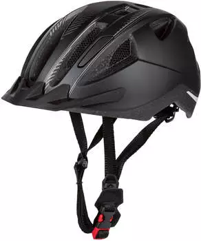 Crivit Fahrradhelm mit Rücklicht schwarz