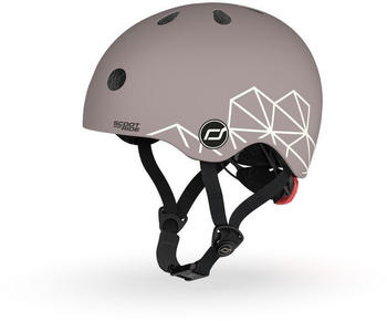 Scoot & Ride Graphics Helmet brown lines