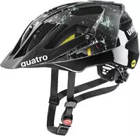 Uvex S41061005761511, uvex Quatro cc MIPS Fahrradhelm (52-57 cm, 06 black/jade matt)