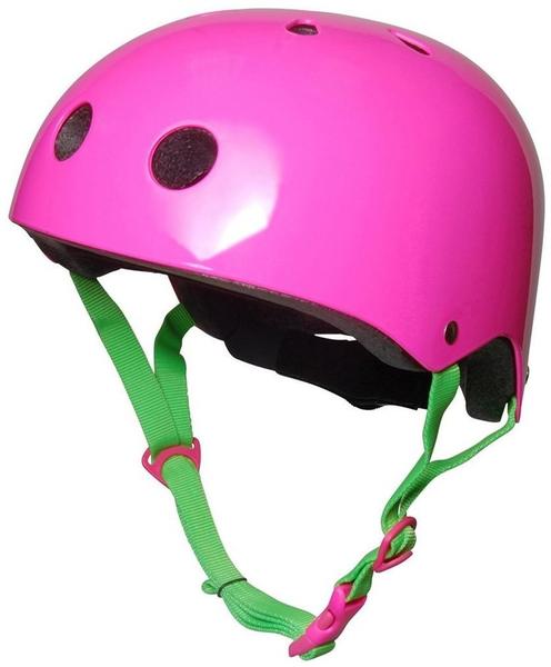 Kiddimoto Fahrradhelm 53-58 cm Kinder neon pink