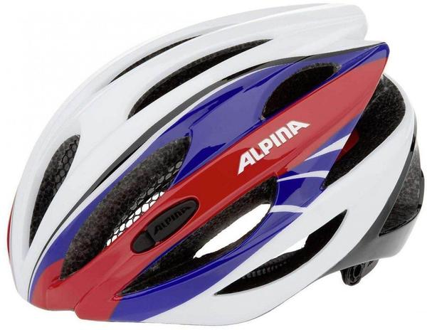 Alpina Cybric blau-weiß-rot Fahrradhelm