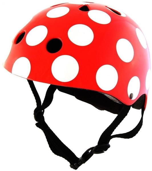 Kiddi moto Helm Red Polka Dot