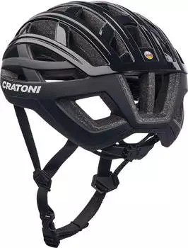 Cratoni C-Loom Fahrradhelm Unisex - Schwarz Matt Größe L Mit Visier