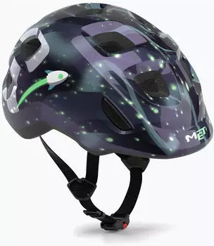 MET Hooray Junior Mtb-Helmet Space/Glow in the dark