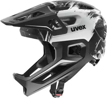 uvex React Junior Fullface black/white matt