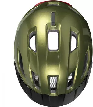 ABUS Urban-I 4.0 pepper green – ABUS Urban-I 4.0 pepper green mit integriertem Rücklicht