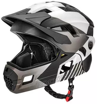Rockbros Kinderfahrradhelm 2in1 schwarz