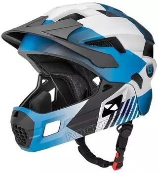 Rockbros Kinderfahrradhelm 2in1 blau