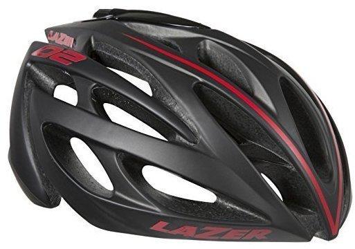 Lazer Helm O2 black/red LINE S