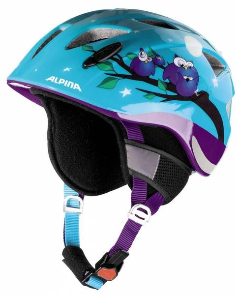 Alpina Ximo Flash Winter Helmet owls 47-51cm 2018 Kinder Fahrradhelm  türkis, 47-51 cm, Test TOP Angebote ab 30,00 € (April 2023)