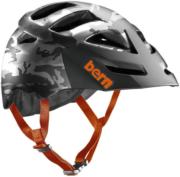 Bern Morrison Helm inkl. Breakaway-Visier grau-camouflage 54-57 cm Mountainbike Helme