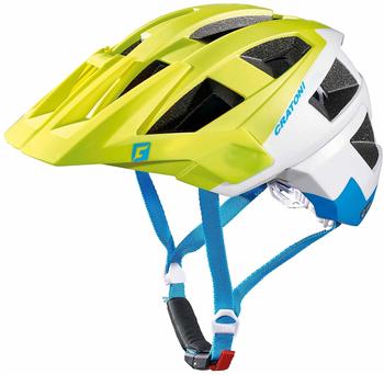 CRATONI AllSet 54-58 cm lime/weiß/blau matt