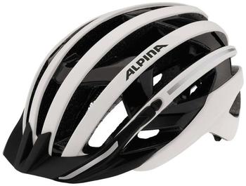 Alpina Deluxe 51-56 cm white/black reflective 2016