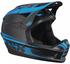 IXS Xact Fullface Helmet black/fluo blue 60-62 cm 2017 Downhill Helm - black/fluor L/XL