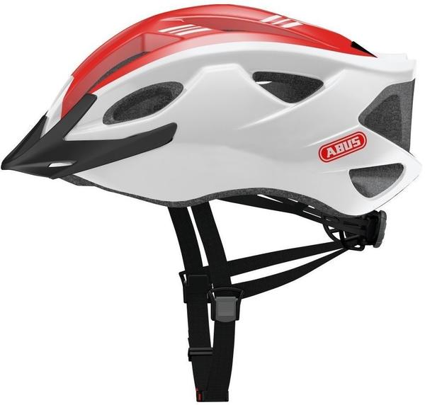 ABUS S-Cension Helm weiß-rot