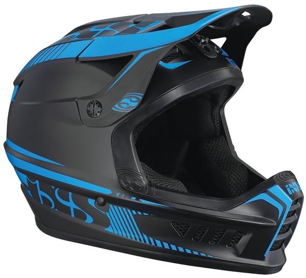 IXS Xact Helm - black/fluor blue 49-52 cm 2017 Downhill Helme