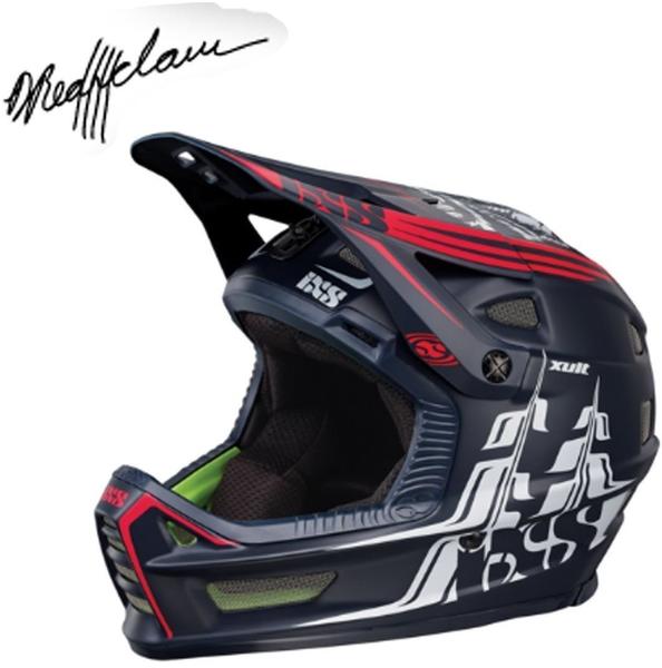 IXS Xult Fullface Helmet black/red 53-56cm 2017 Downhill Helme