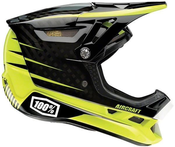 100% Aircraft Mips Fullface Helm schwarz-gelb