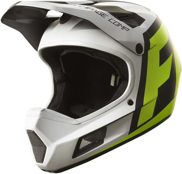 Fox Rampage Comp Creo Helmet Men White/Yellow XL|61-64cm Bike Helme