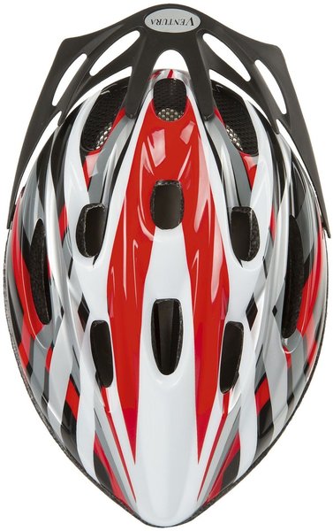 City-Helm Ausstattung & Bewertungen Ventura Fahrradhelm - Ventura rot-schwarz-weiß