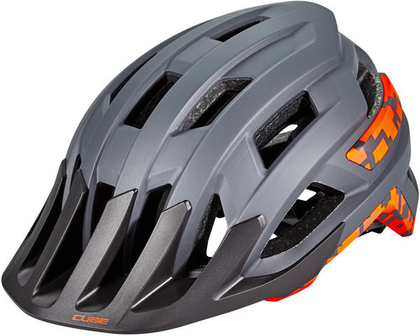 Cube Rook Helmet grey'n'orange