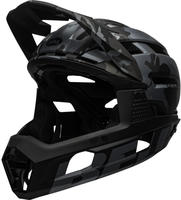 Bell 210218006, Bell Super Air R MIPS MTB Fahrrad Helm camo schwarz/grau 2025 L