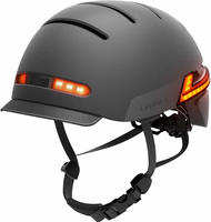 Livall BH51MNeo-White/LightBlack-M, Livall Bh51m Neo Led Urban Helmet Schwarz M White