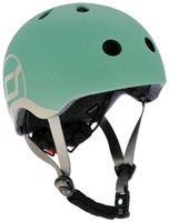 Scoot and Ride KINDERHELM Hellgrau, Dunkelgr&uuml;n