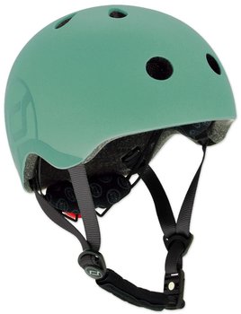 Scoot & Ride Kids helmet steel – Perfekte Passform dank Drehrad-Verstellsystem