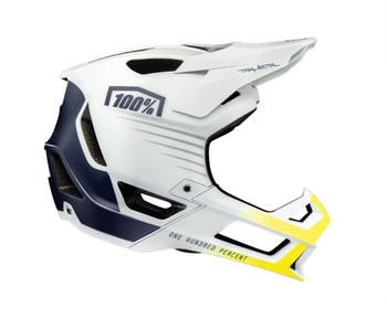 100% Trajecta helmet white/navy