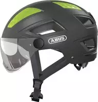 ABUS 86937/9, ABUS Hyban 2.0 ACE Fahrradhelm LED Titan Grau