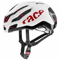 Uvex S4109690815, Uvex Race 9 Helmet Wei&szlig; M White / Red