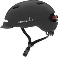 Livall C20-MidnightBlack-57/61, Livall C20 Urban Led Urban Helmet Schwarz L Midnight