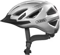 Abus Fahrradhelm Urban-I 3.0, f&uuml;r Damen & Herren, 52 - 58 cm, verstellbar, silber,