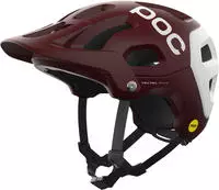 POC Fahrradhelm "Tectal Race MIPS" in Bordeaux/ Wei&szlig;, Gr&ouml;&szlig;e 50-56 cm, Wei&szlig;/rot,