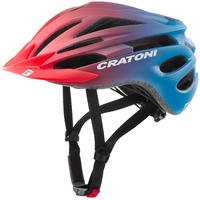 Cratoni 2015059965, Cratoni Kinderhelm Pacer jr rot blau matt S/M 54 bis 58cm
