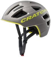 Cratoni 13911, CRATONI City Fahrradhelm C-Pure anthrazit-lime matt Grau male