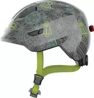 Abus Smiley 3.0 LED Kinderhelm Grey Space Gr. S (45-50 cm)