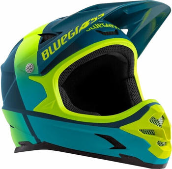 Bluegrass Intox Downhill Helmet Matt blue/yellow fluo