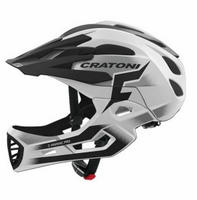 Cratoni 20150591, CRATONI Fahrradhelm C-Maniac Pro wei&szlig;/schwarz matt male