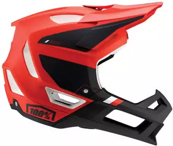 100% Trajecta Helmet cargo fluo red