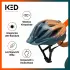 KED Street JR. Pro Kid's helmet arcardia green orange matt