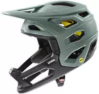 Uvex S41006305700320, uvex revolt Mips Fullface Helm (57-61 cm, 03 moss green/black