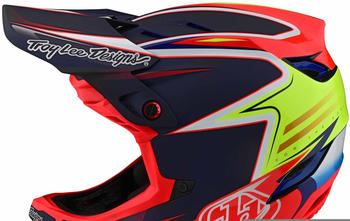 Troy Lee Designs D4 Carbon Downhill Yellow/red/blue