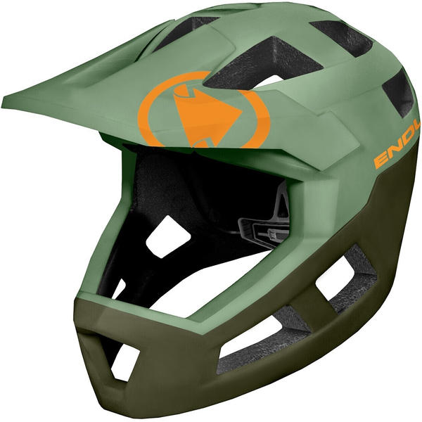 Endura SingleTrack Full Face Helmet SS23 green