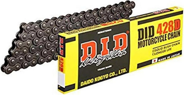 DID 428HD Kette 136 Rollen Schwarz Clipkette Rollenkette Motorrad