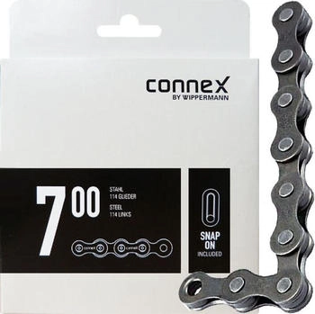 Connex Connex Kette 700 1-fach Stahl 114 Glieder schwarz