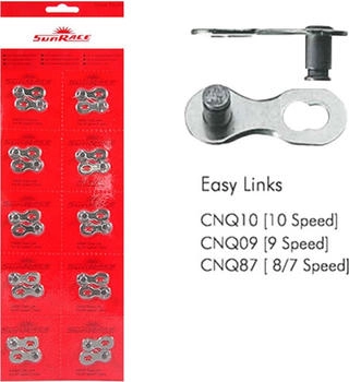 SunRace CNQ10 Easy Link Kettenschloss 10-fach (10 Stück) (SCNQ10HW)