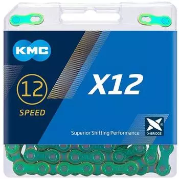KMC X12 gewachst 12-fach Kette aurora grün